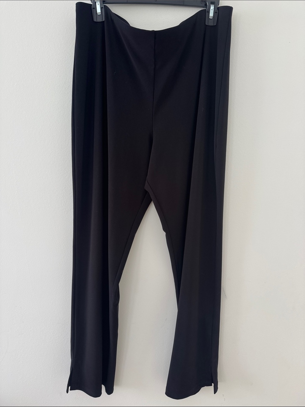 Sympli Black Straight-Leg Travel Pants